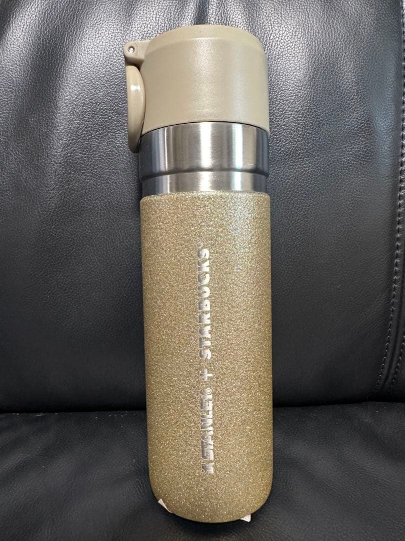 スターバックス　スタンレー　ステンレスボトル　ゴールド　グリッター