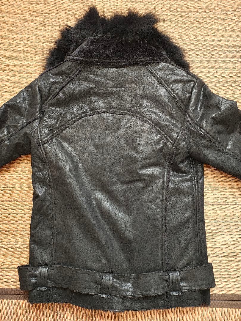 midas　アウター　ジャンパー　ファー　黒　ミダス