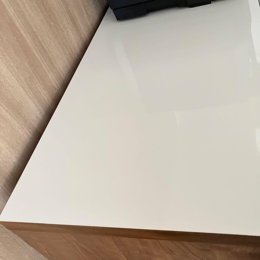 キッチンボード 食器棚 引き出し付き　ダークブラウン