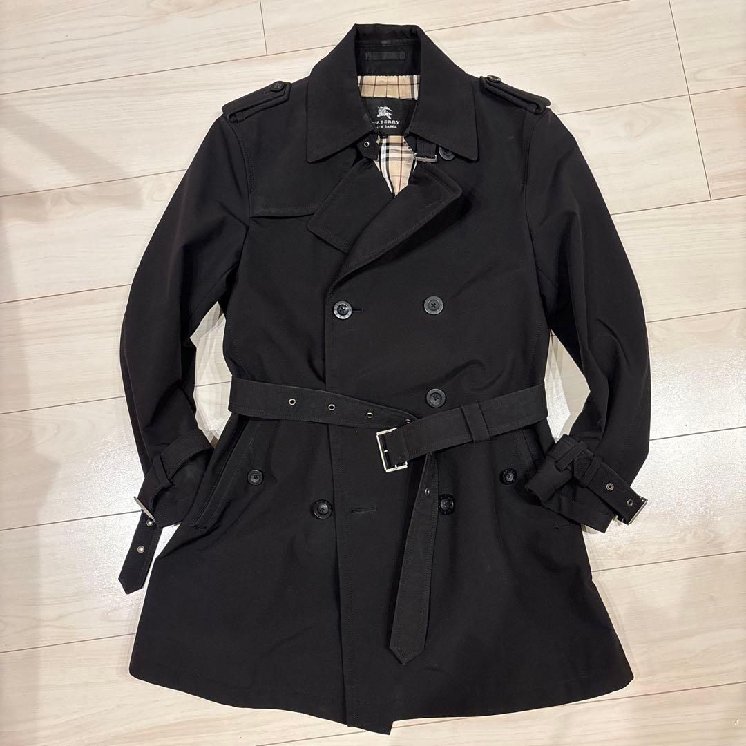 BURBERRY BLACK LABEL トレンチコート M ブラック　廃盤