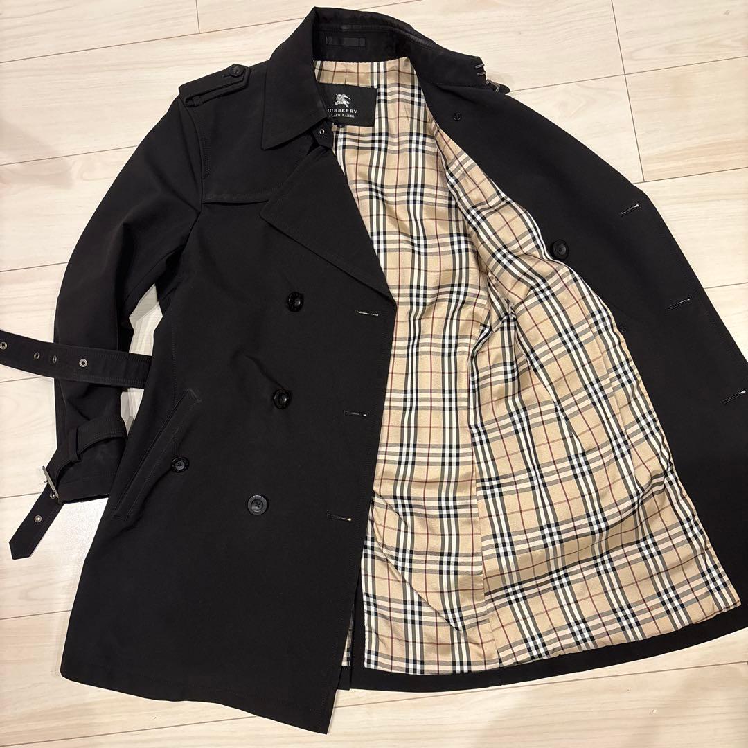 BURBERRY BLACK LABEL トレンチコート M ブラック　廃盤