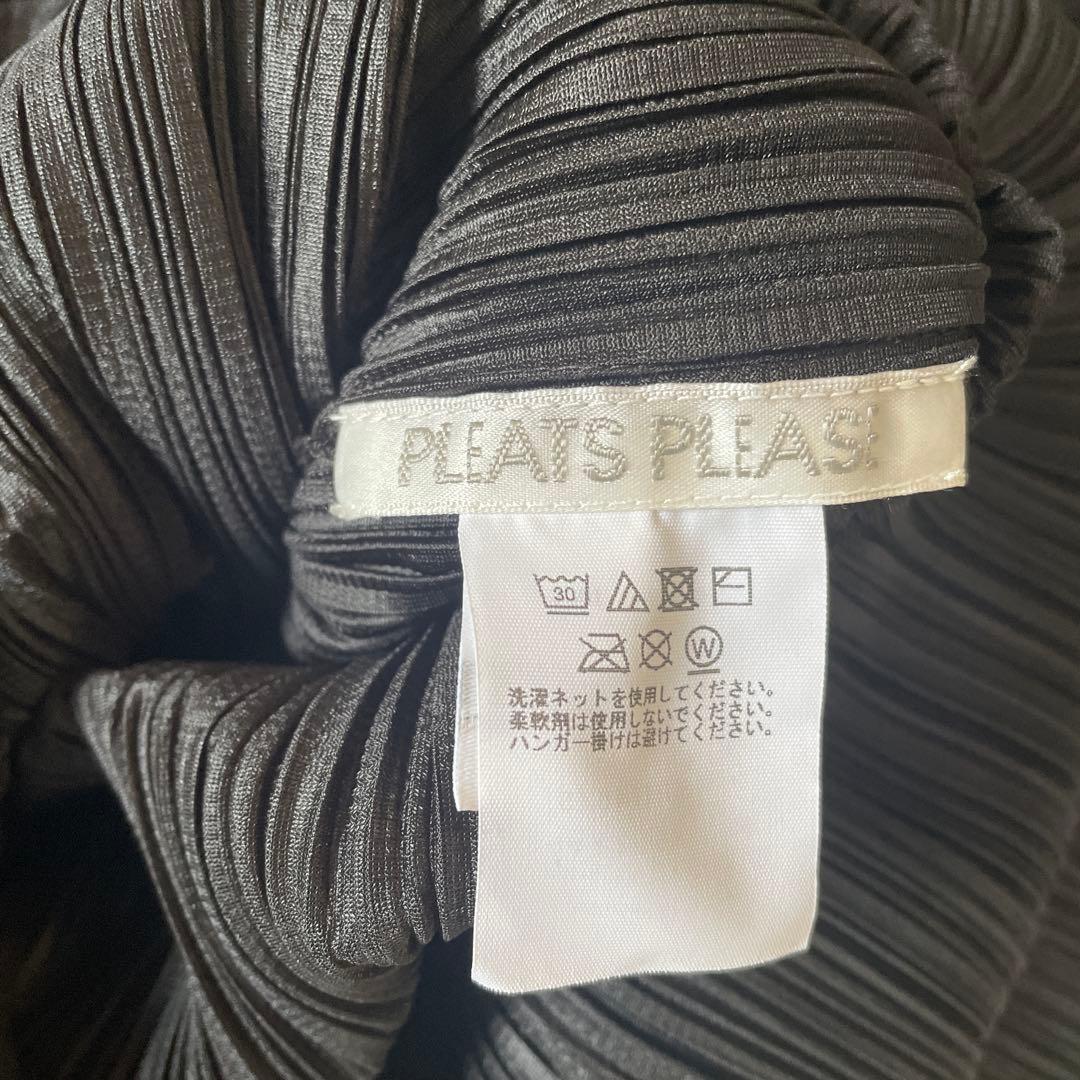 PLEATS PLEASE ブラック ロングドレス