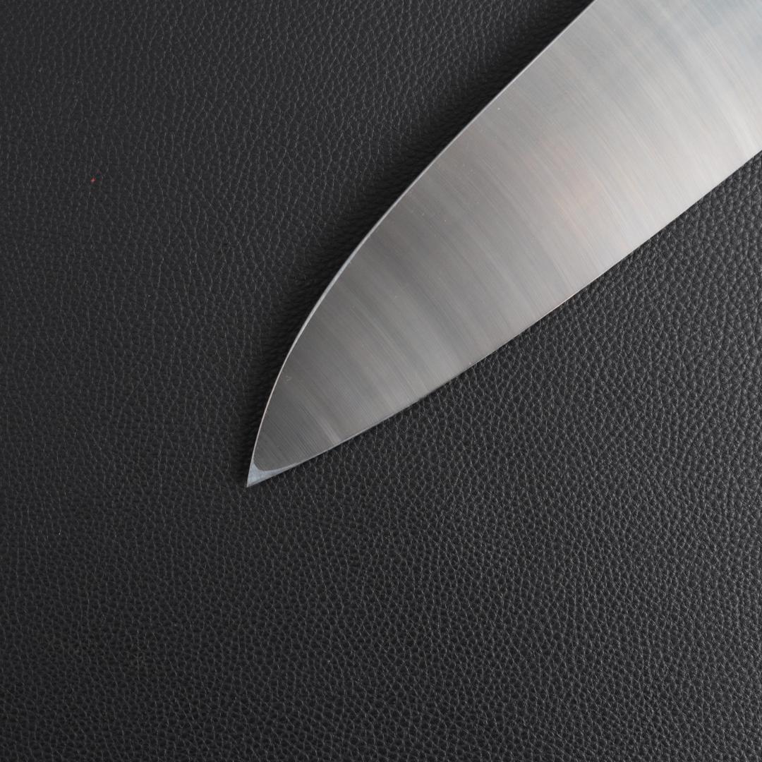 10572 梵静刃物 究極の出刃包丁 尺 刺身包丁 黒檀黒水牛角白三本巻八角柄