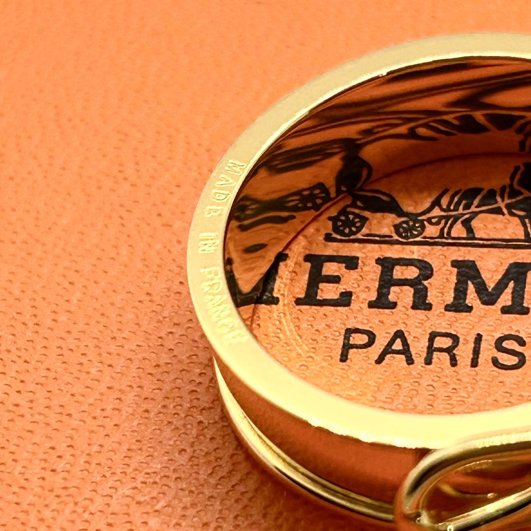 ✨美品✨HERMES エルメス スカーフリング ベルト型 ゴールド 箱付 正規品