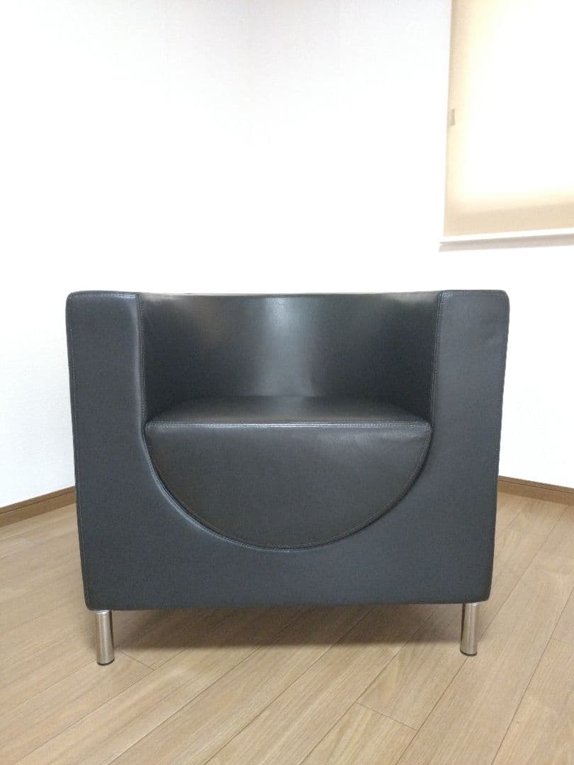 SWEDESE/ラウンジ 1pソファ 総革 デザイナーズ　未使用品　A