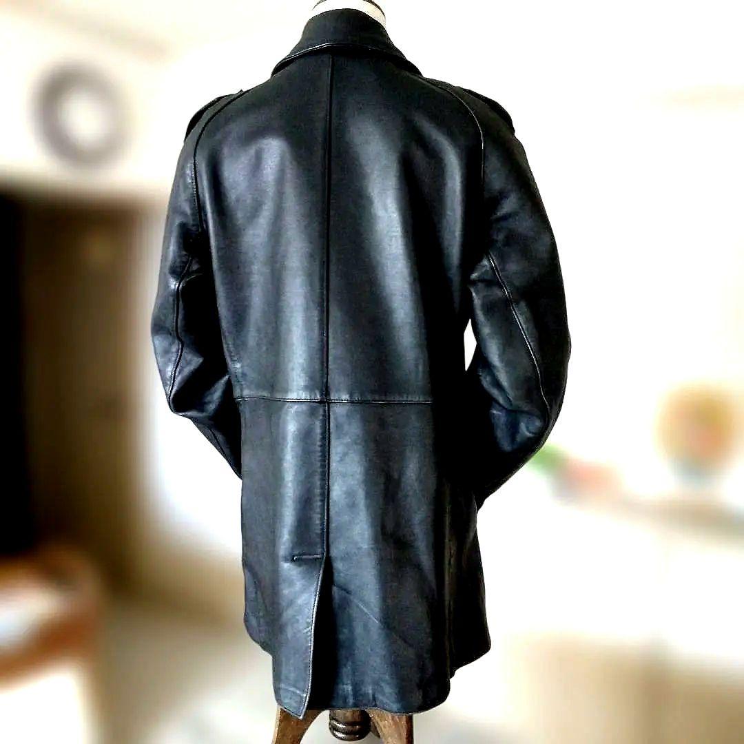 90s Vintage フランス軍 モーターサイクルジャケット レザージャケット