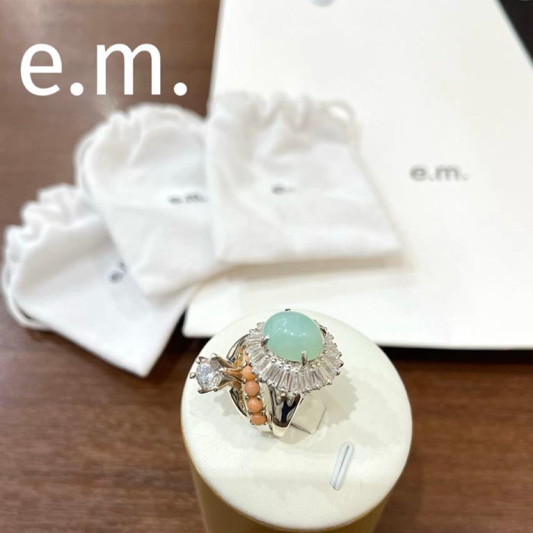 オハナ✨e.m. 女の一生リング クリソプレーズ クリーニング済