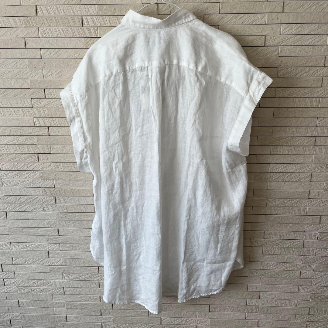新品未使用POLO by Ralph 麻　半袖シャツリネン　M