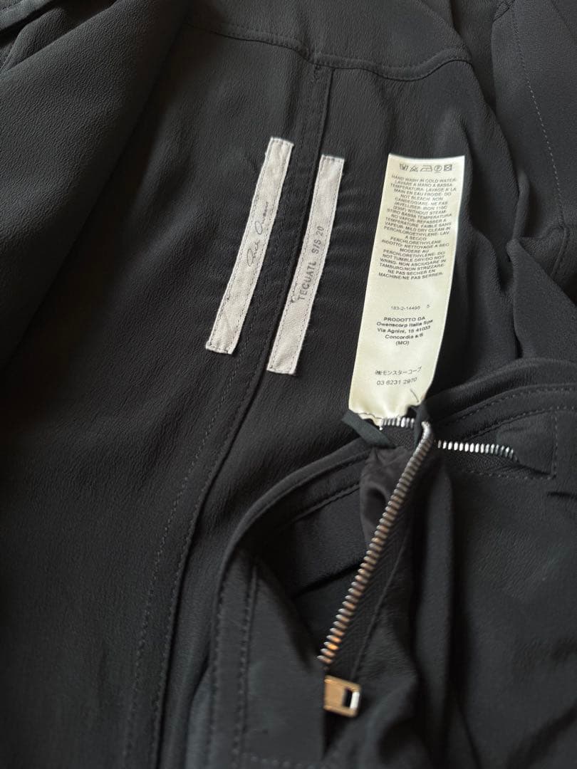 【Rick Owens】DRELLA PARKA IT46 black