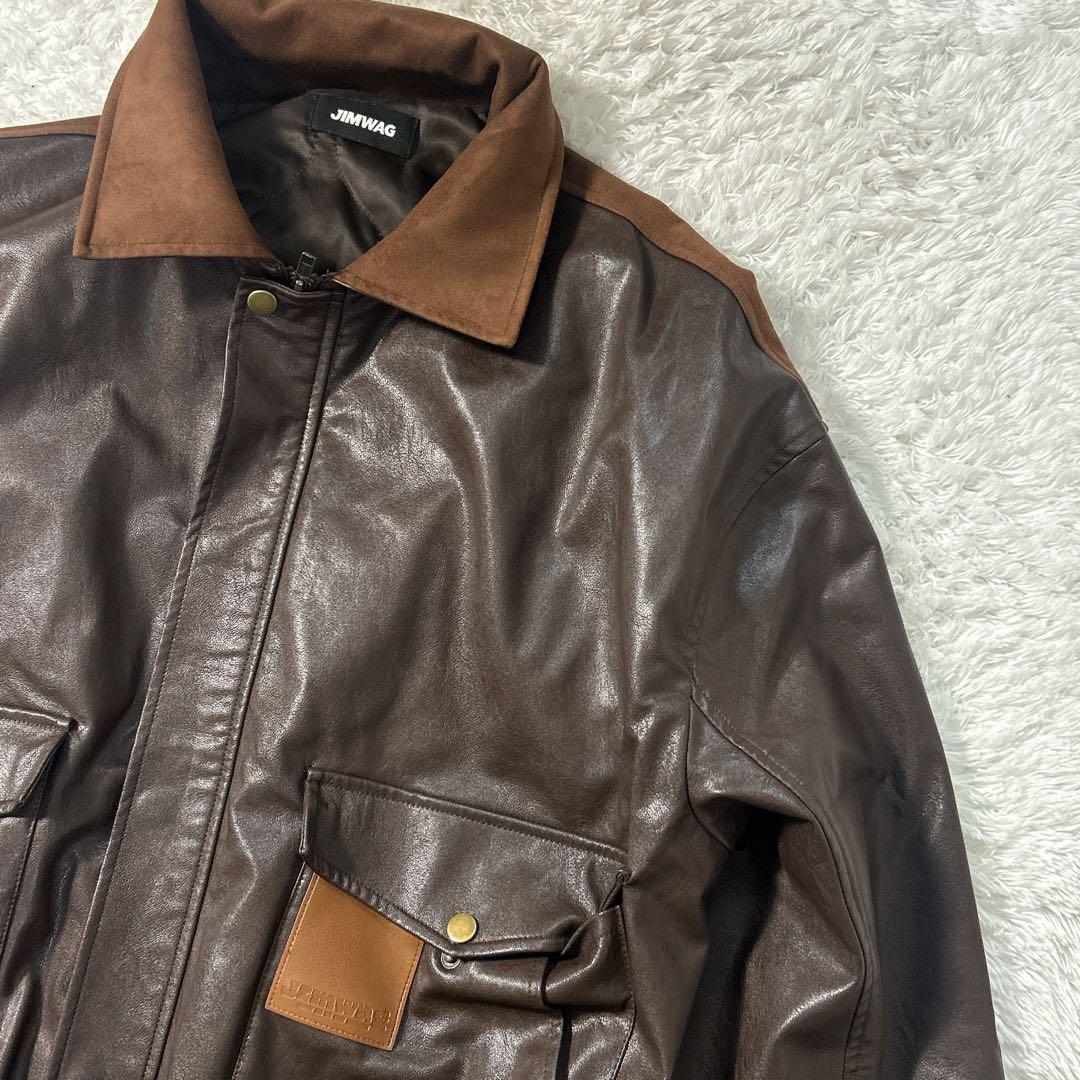 Jimwag Fake leather blouson オーバーサイズ　2024