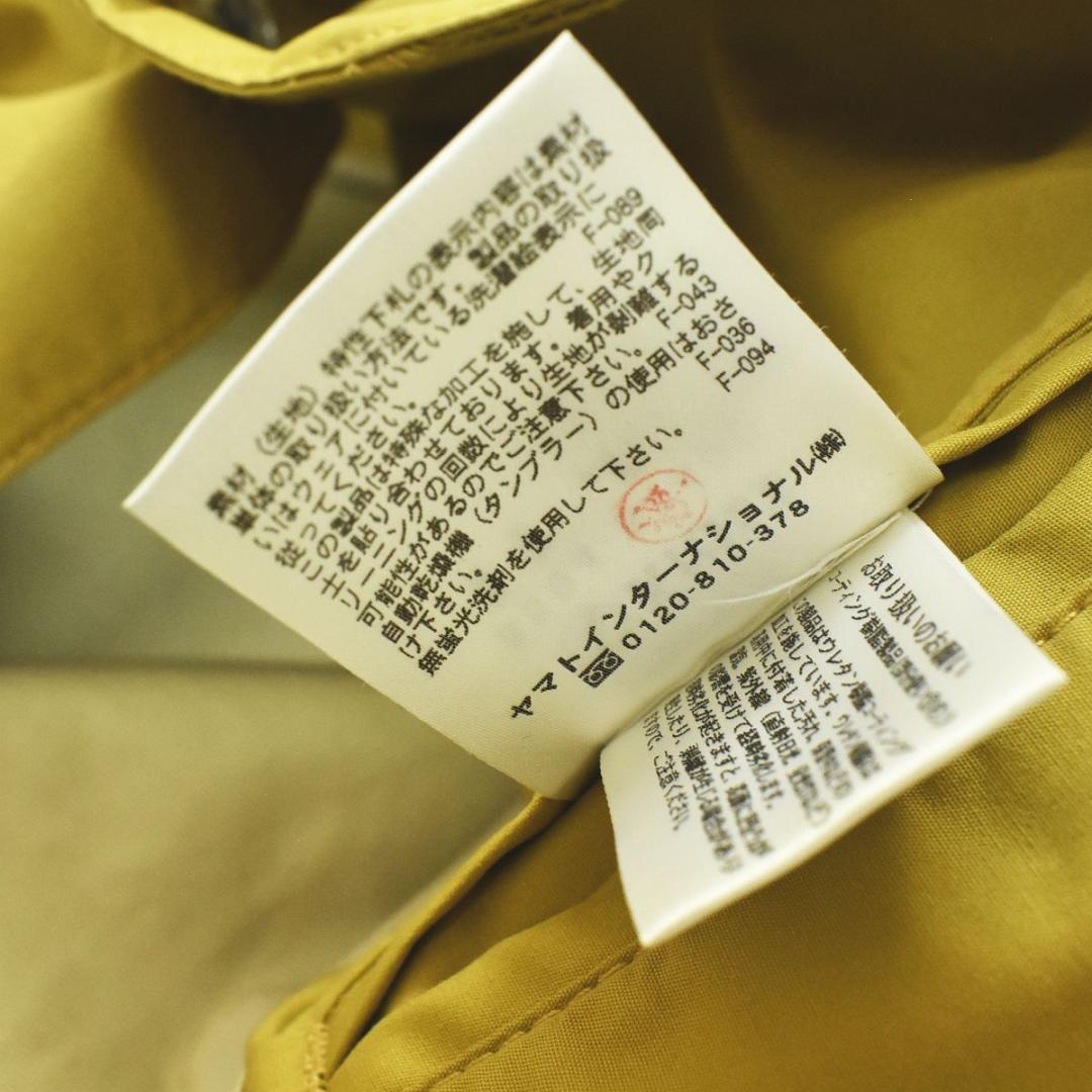【プレートロゴ】 エーグル ゴアテックス スタンカラー レインコート M 黄色