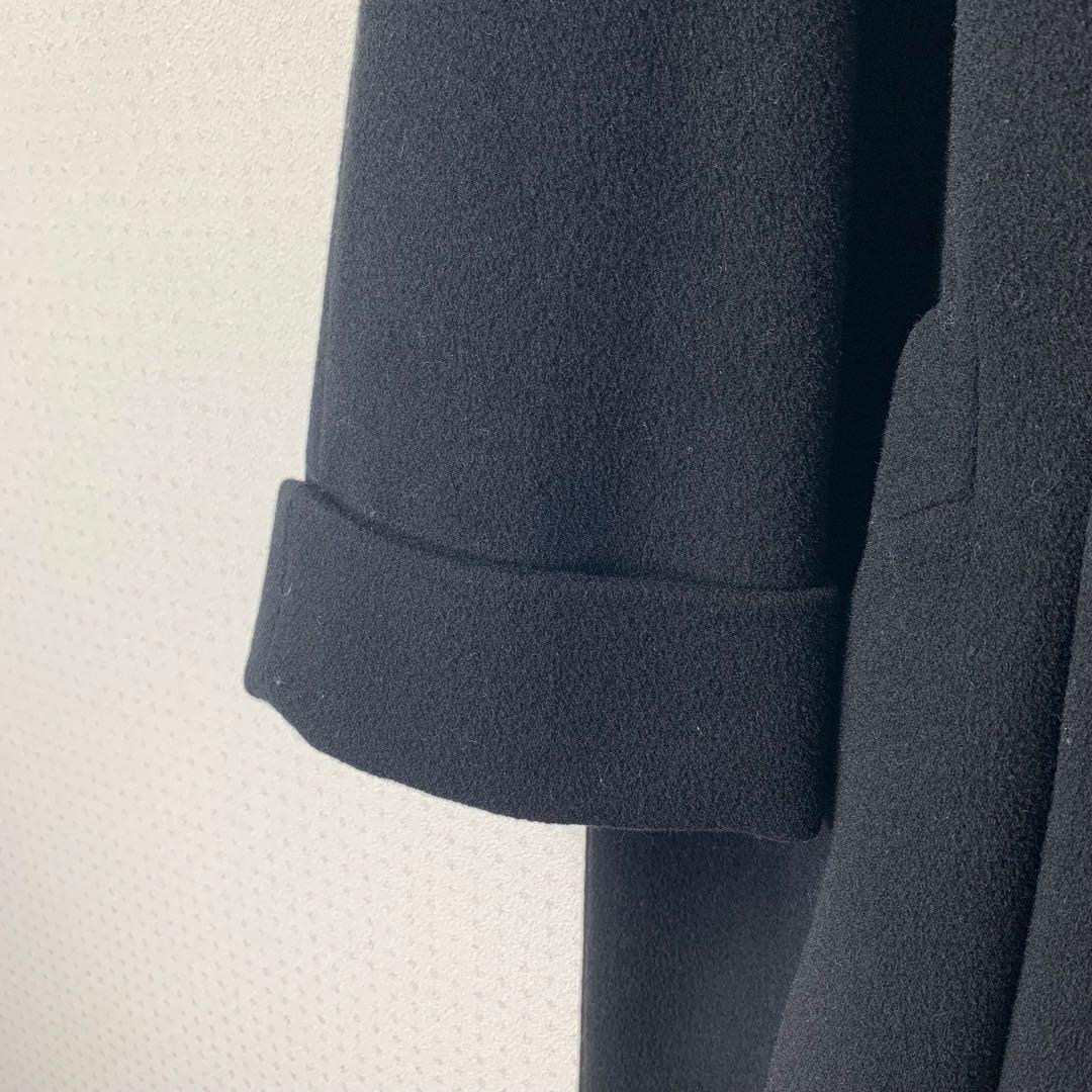 美品 Burberrys カシミアブレンドウールダブルコート ブラック 90s