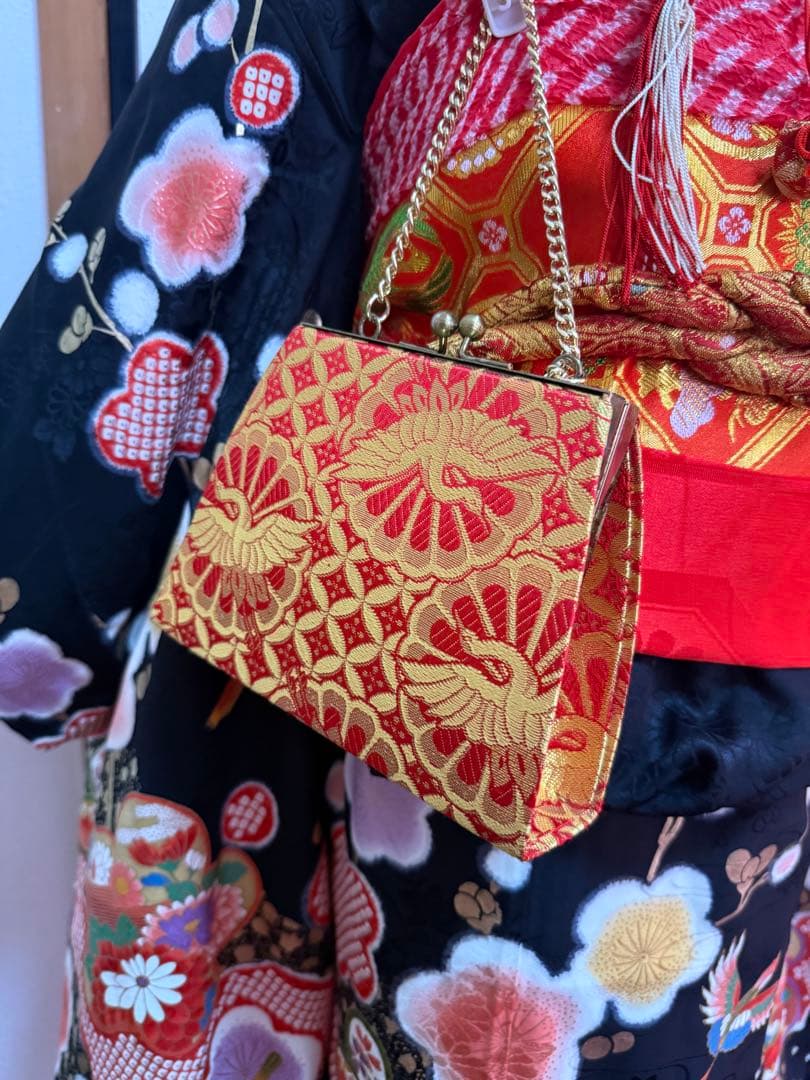 七五三 7歳 ほぼフルセット　黒地