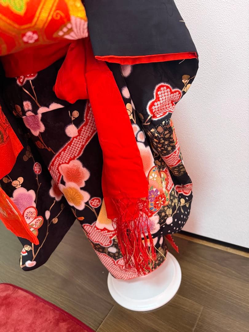 七五三 7歳 ほぼフルセット　黒地