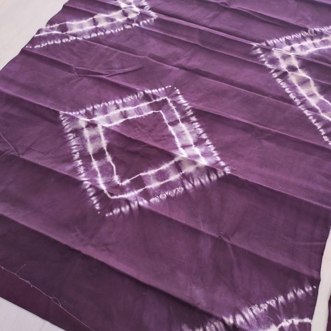 284N南部紫根染 座布団生地 木綿 側生地