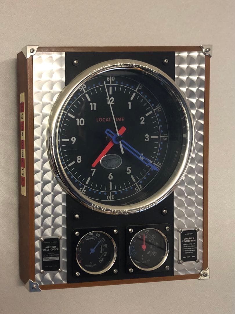 【貴重】スピリット・オブ・セントルイス号 壁掛け時計