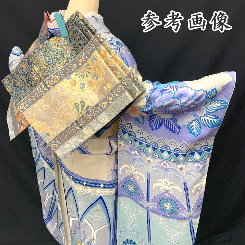 508z5,208y31,小物類,312u2〇振袖 城 アールデコ 銀駒刺繍