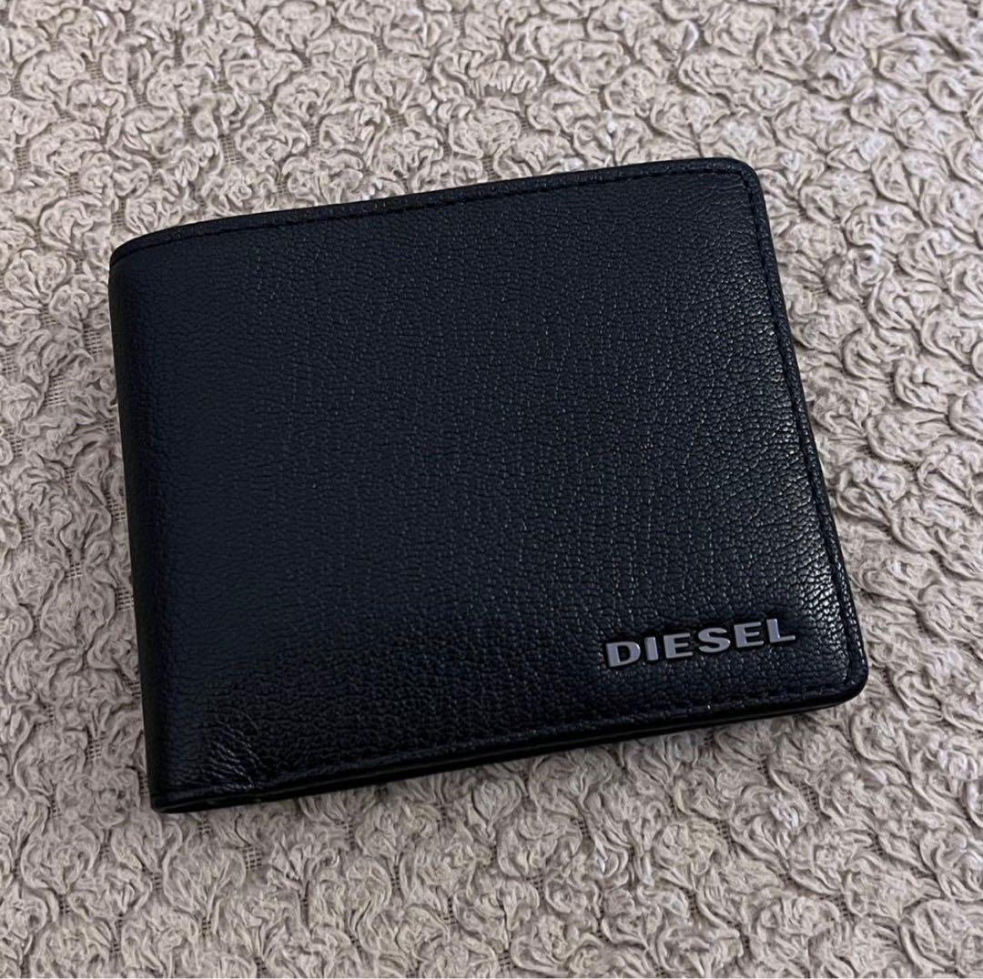 新品！DIESELディーゼル メンズ二つ折り財布 HIRESH S 黒