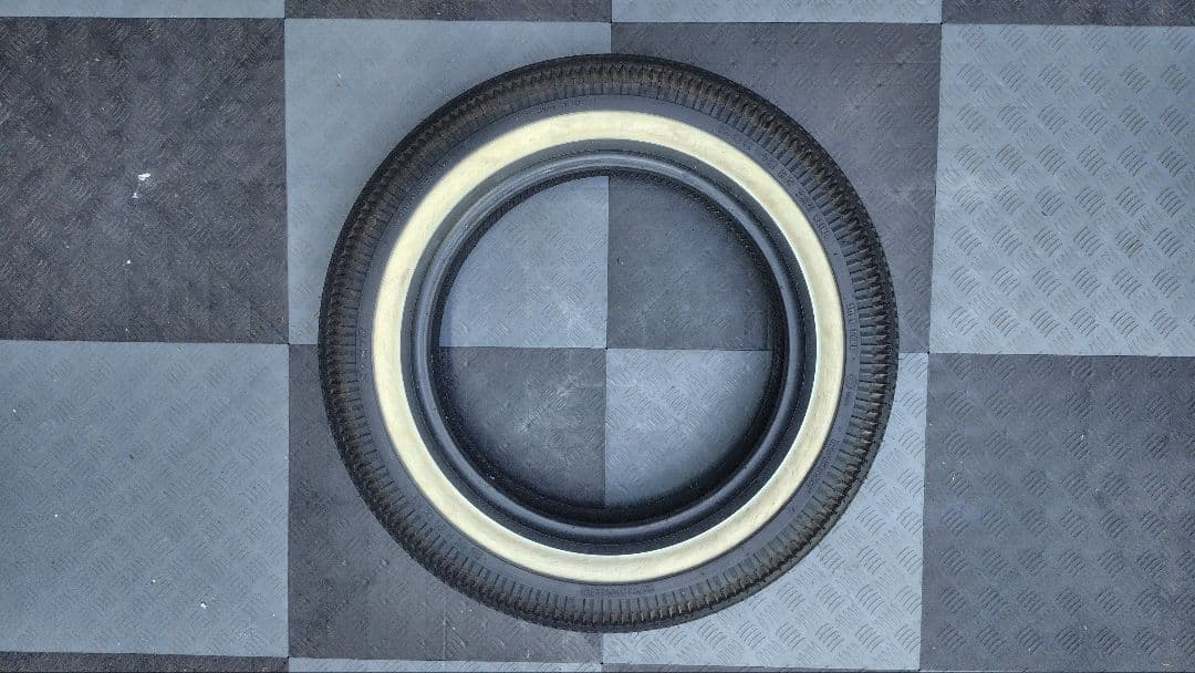 dm　SHINKO オンロードタイヤ 5.00-16 ホワイトウォール