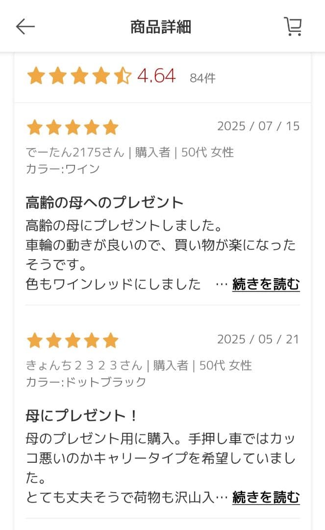 【新品未使用品】GRANMARIE ショッピングカート GM-124 ドット柄