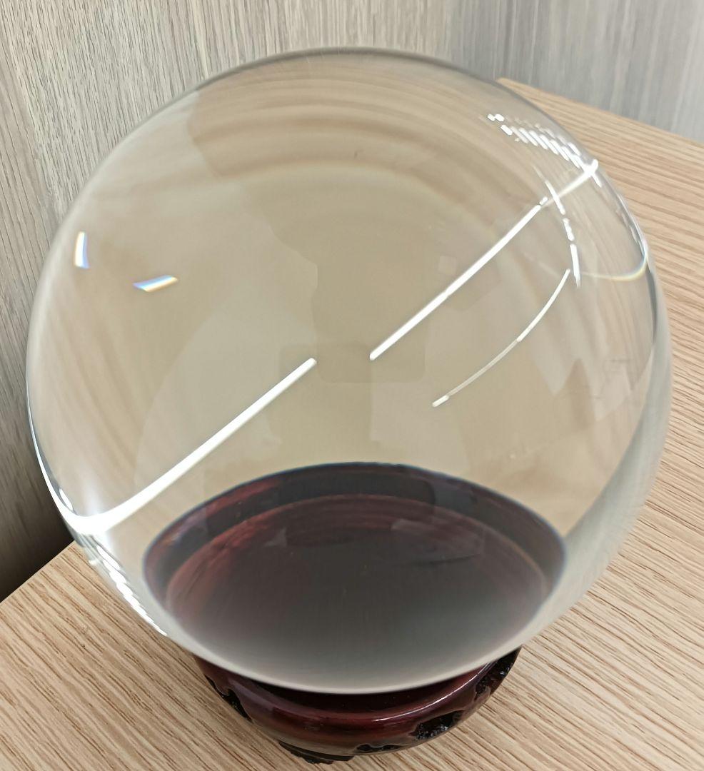 水晶玉　鑑定書　箱　台座付き2001年製