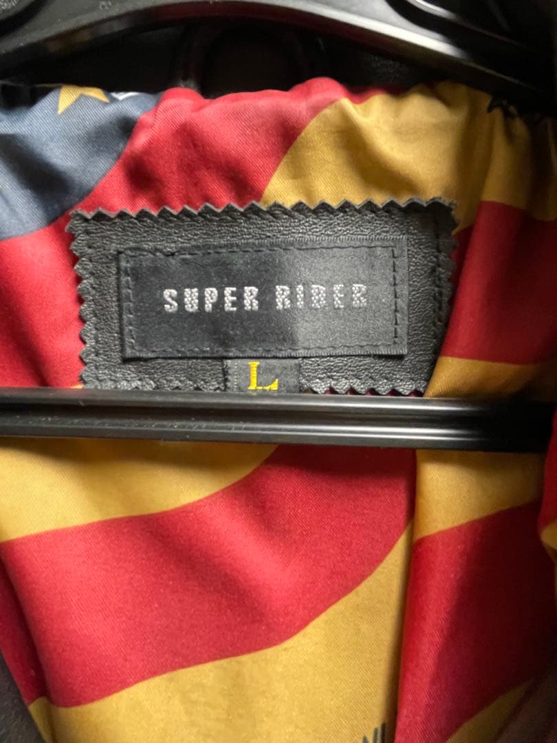 ブラック ダブルライダースジャケット レザー　Lサイズ