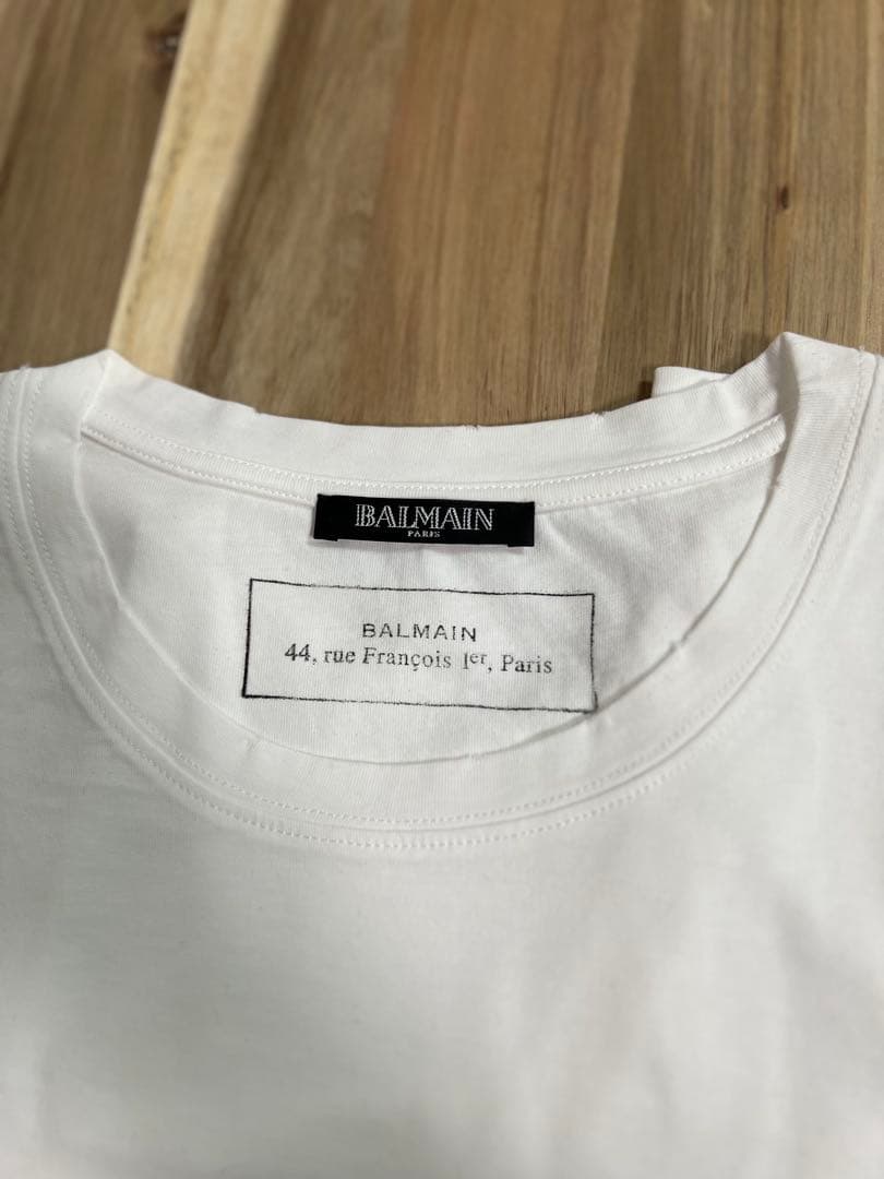 BALMAIN バルマン クラッシュTシャツ 白 黒 2枚セット