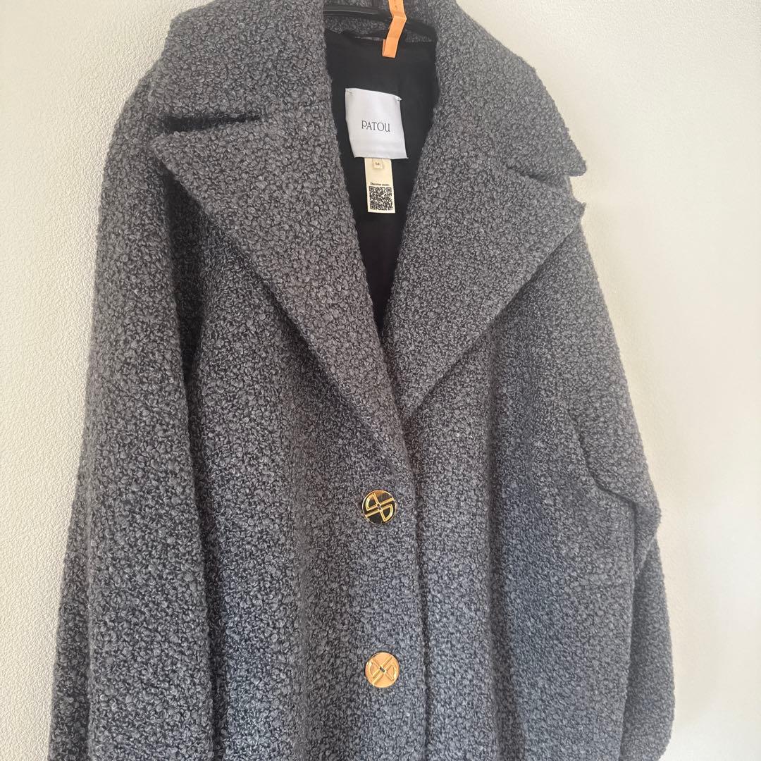 PATOU パトゥ　ブークレコクーン　ロングコート　34