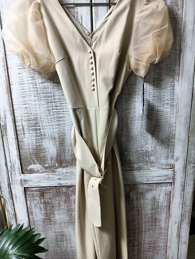 エイミー　ピンクベージュ オールインワン M