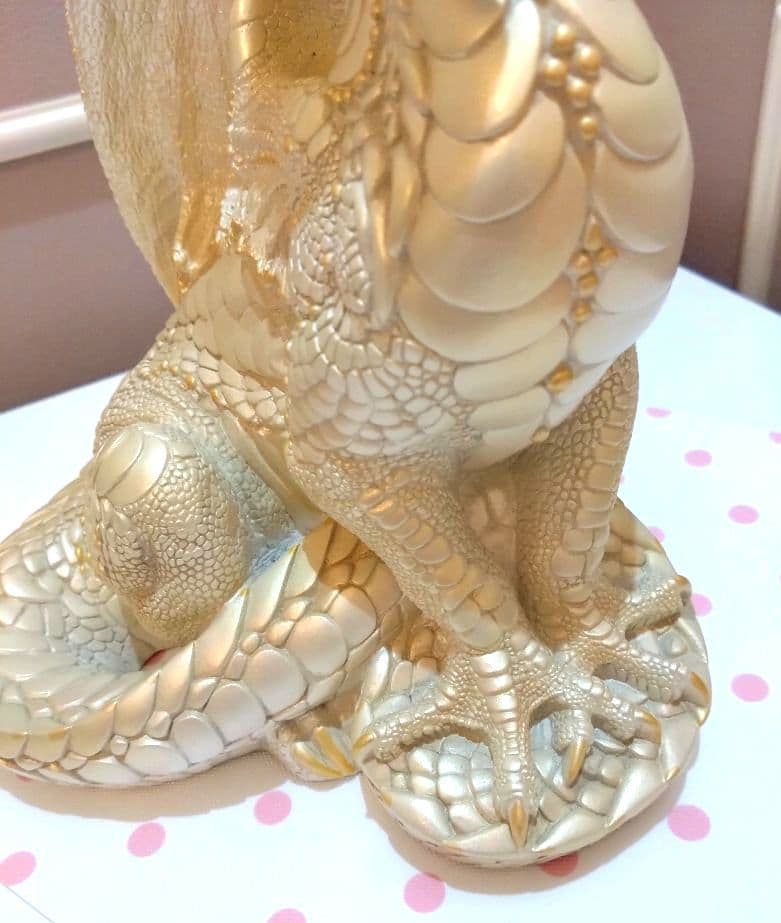 美品「Windstone Editions」ホワイトドラゴン☆オブジェ置物☆竜