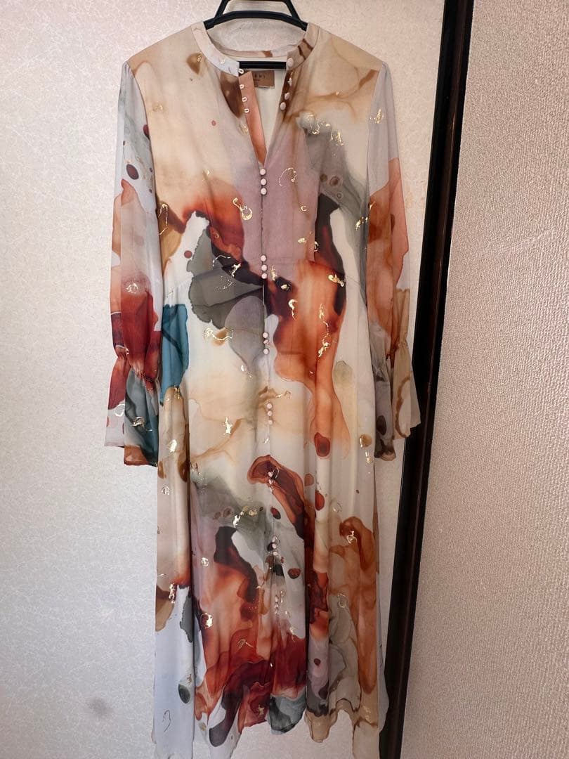 Ameri UNDRESSED AMELIA INK ART DRESSサイズM