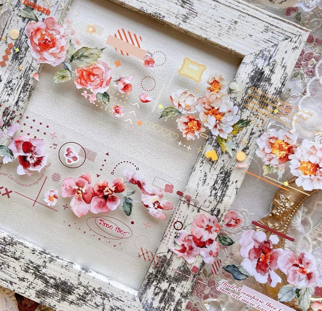 百仓家手帐《日焕霞》海外マスキングテープ　マステ 【1457】