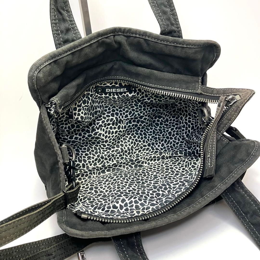 バッグ DIESEL 2WAY Tote Bag Black Y2K Archive