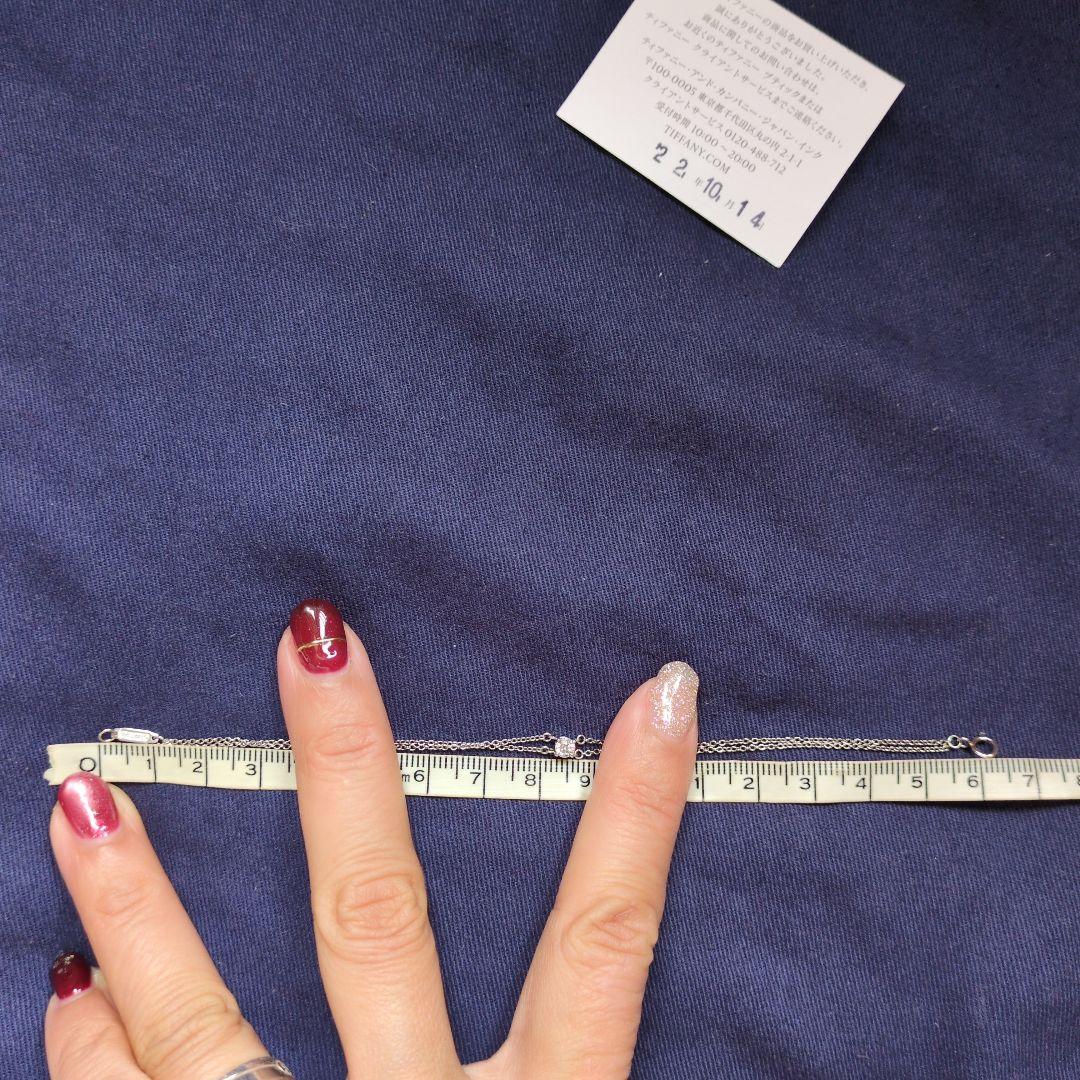 ティファニー ソリティアダイヤモンド ブレスレット pt950 16cm 現行