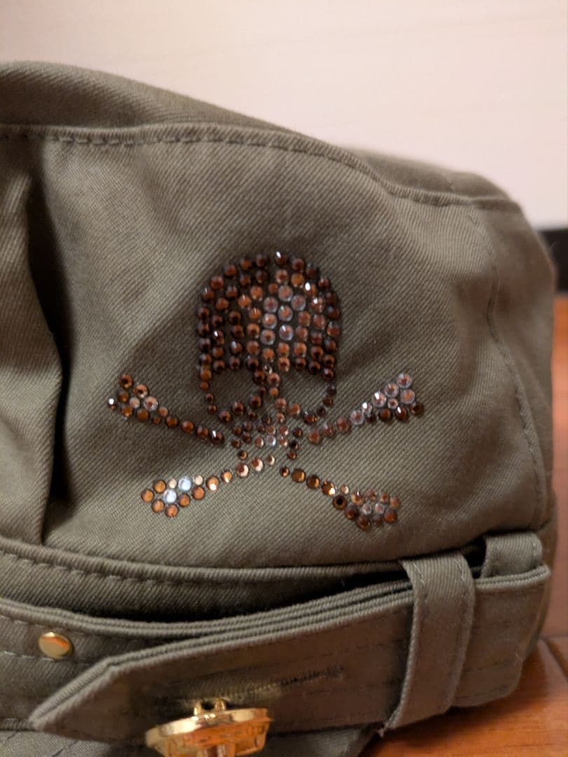 ロエン Roen スワロフスキー スタッズ ミリタリー ワーク キャップ 帽子