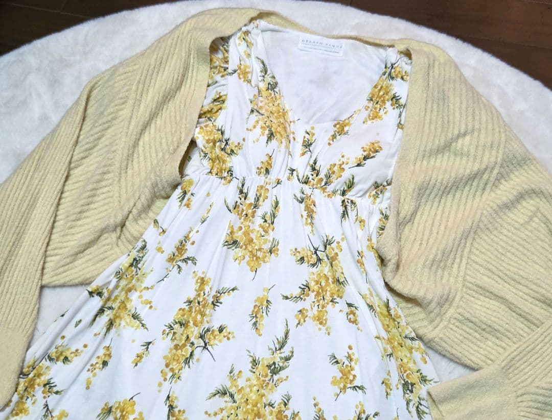 gelato pique ジェラートピケ【人気】ミモザ ロングワンピース セット