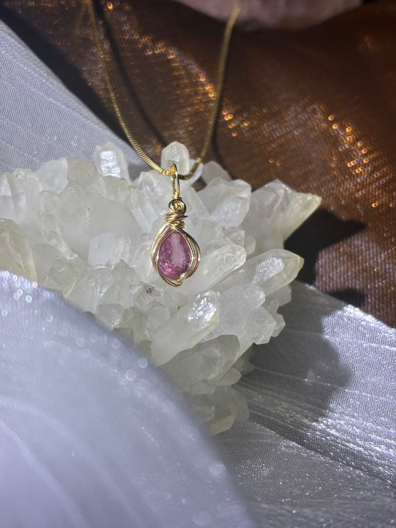 ブラジル産 ピンクトルマリン ネックレス