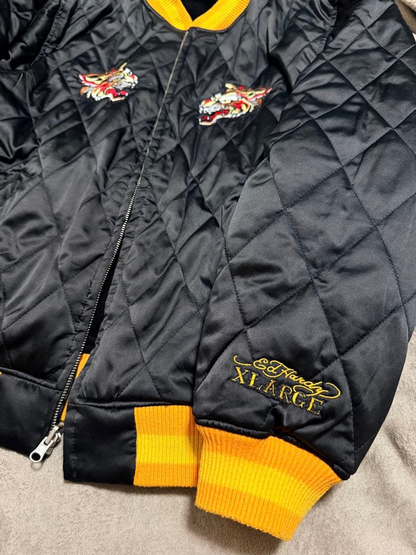 ２面用 Ed Hardy XLARGE 別珍 日本限定 スカジャン unisex