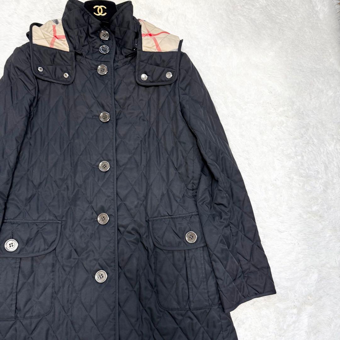 【美品✨】バーバリー ロンドン フード付キルティングコート 9 2way