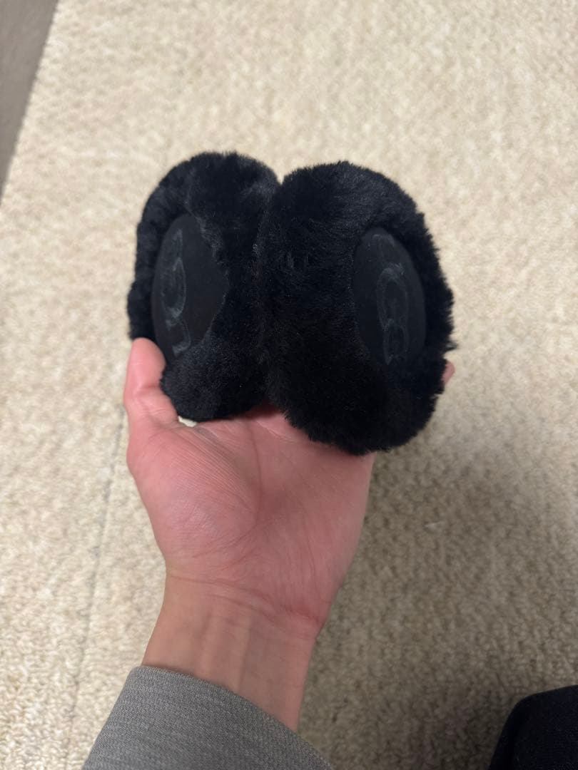 【美品】UGG シアリングイヤーマフ ブラック
