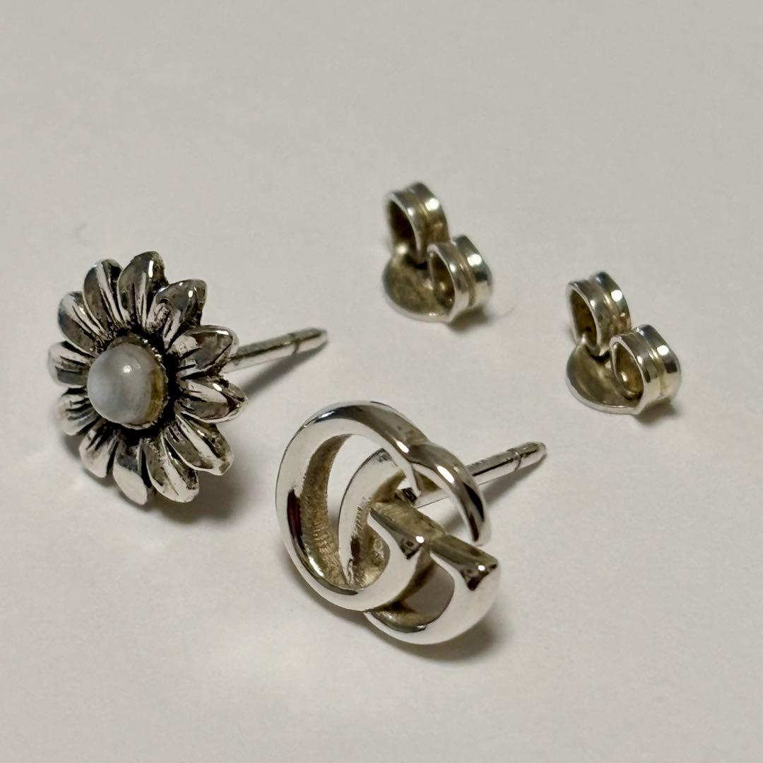 GUCCI ダブルGフラワースタッズピアス