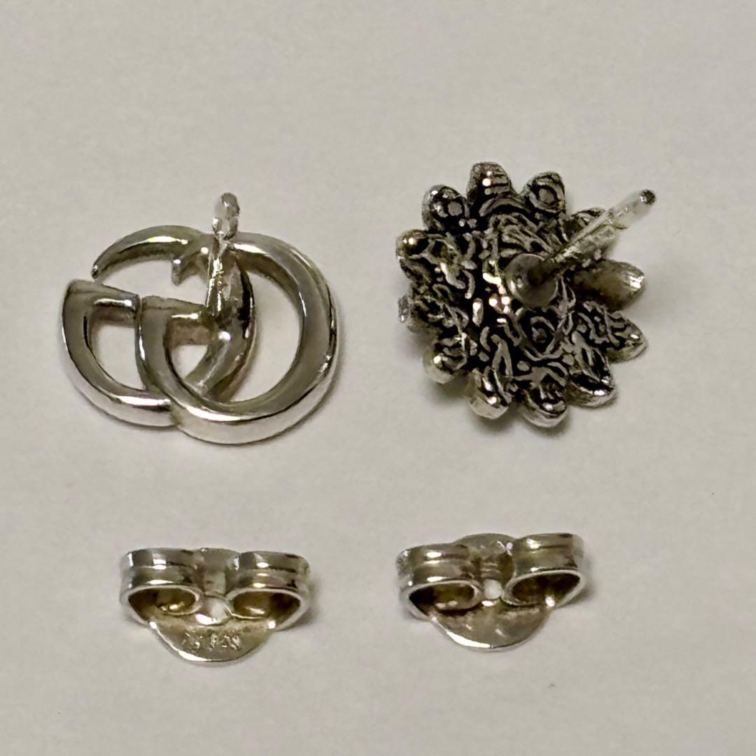 GUCCI ダブルGフラワースタッズピアス