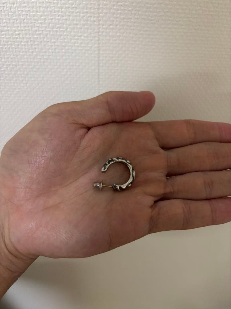 CHROME HEARTS クロムハーツ シルバー フープピアス 正規品