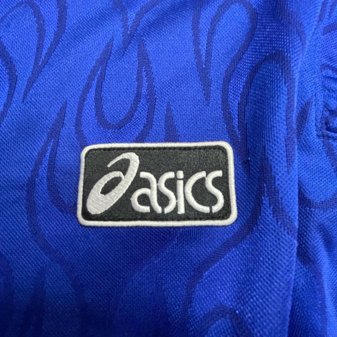 美品 98年 フランスW杯 日本代表 ユニフォーム asics ファイヤー 炎
