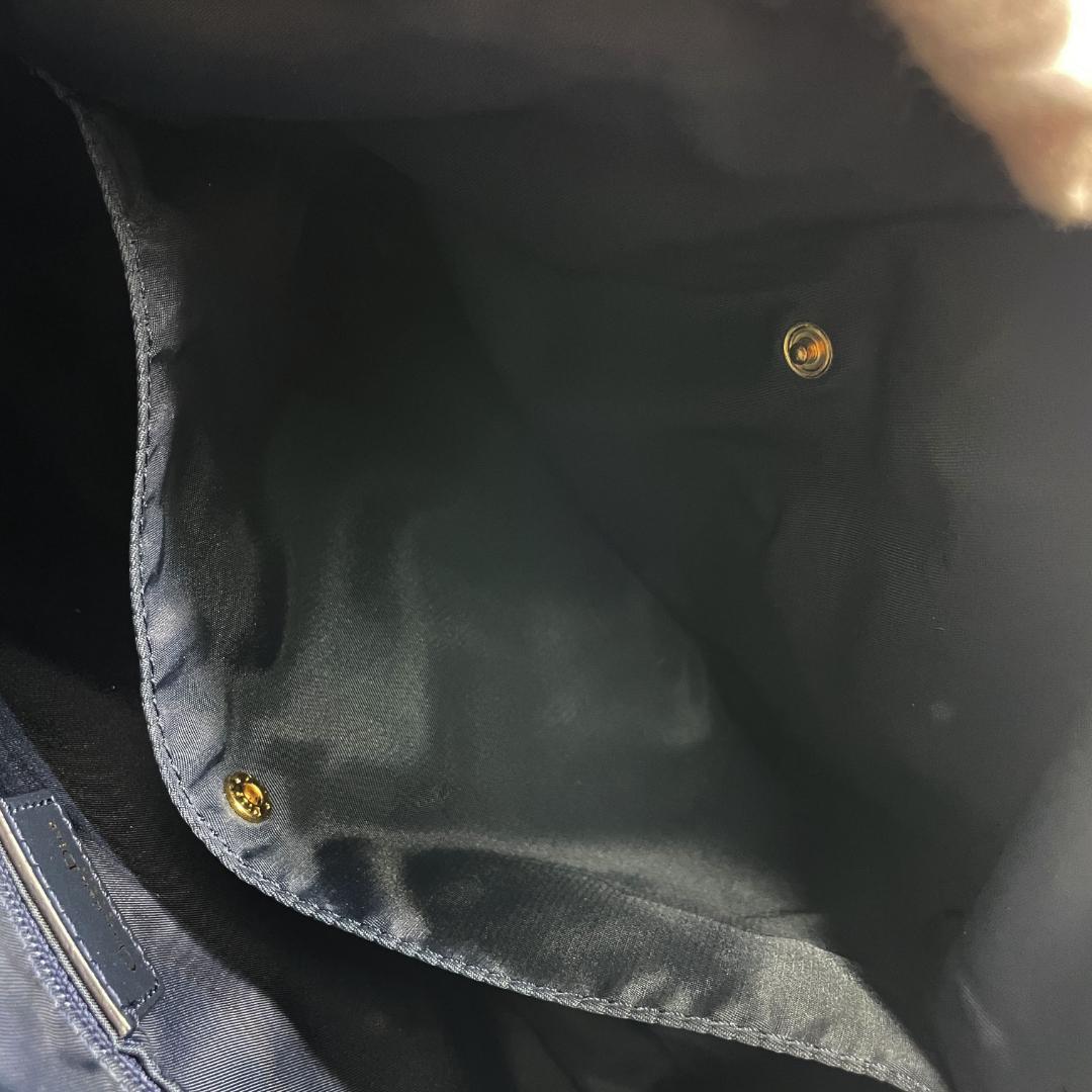 良品　Christian Dior トロッター　ミニボストン　D金具　ネイビー