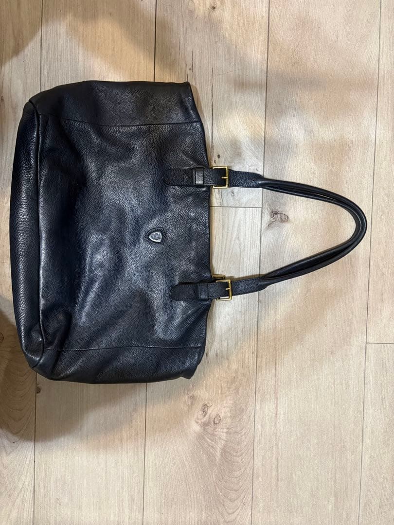 フェリージ　レザー トートバッグ ダークブルー