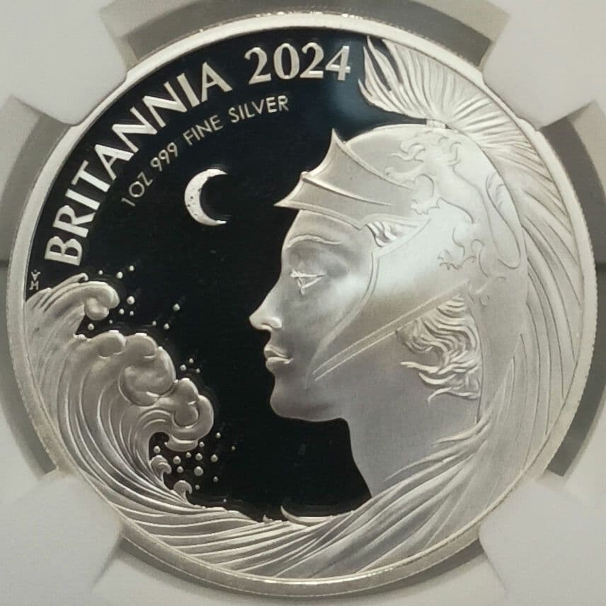 2024 ブリタニア 2ポンド プルーフ銀貨 NGC PF69UCFR