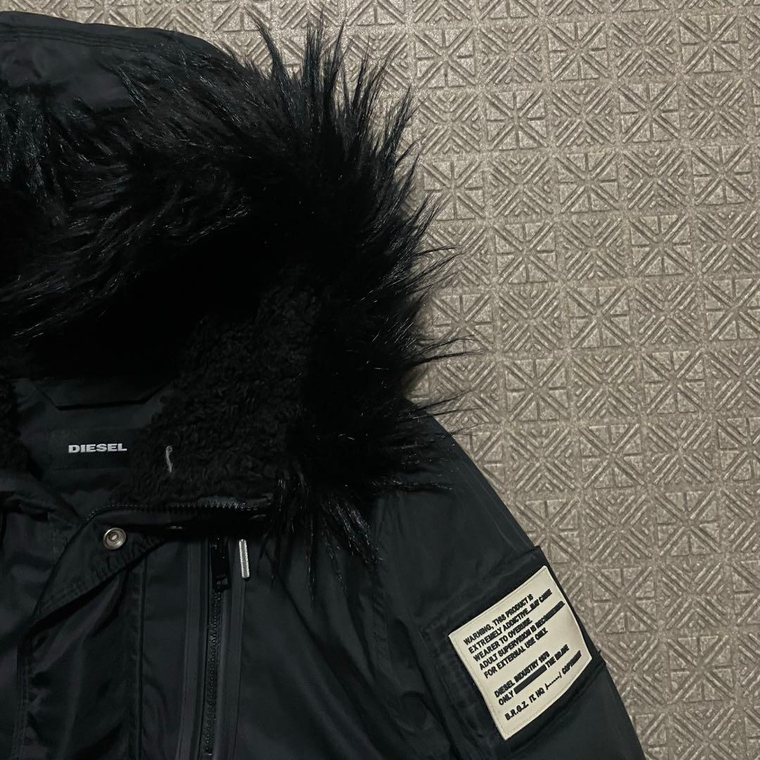 Y2K DIESEL opium darkwear N2B ファー ジャケット