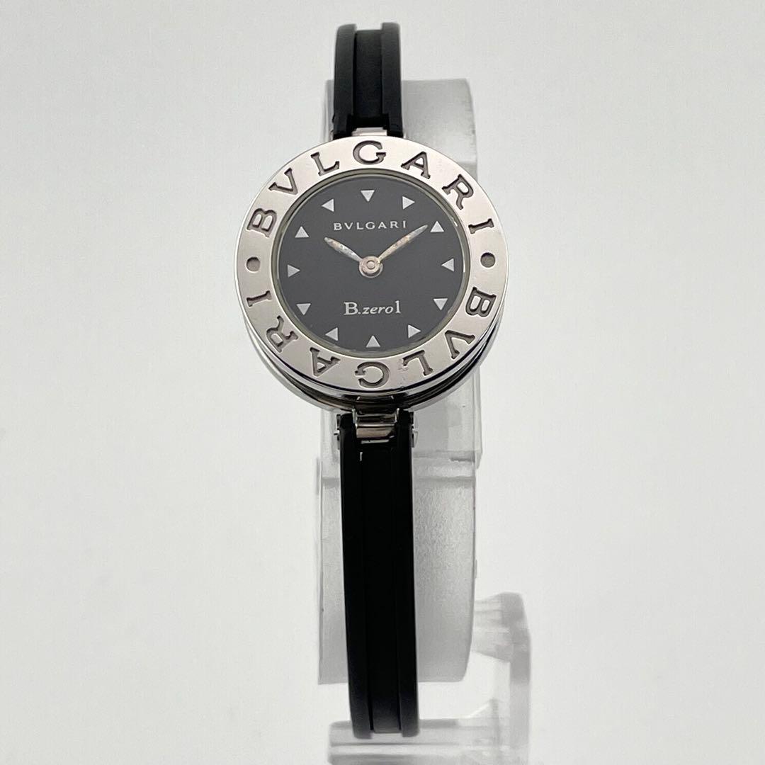 【稼働/新品電池】ブルガリ　ビーゼロワン　バングル　腕時計　黒文字盤　レディース