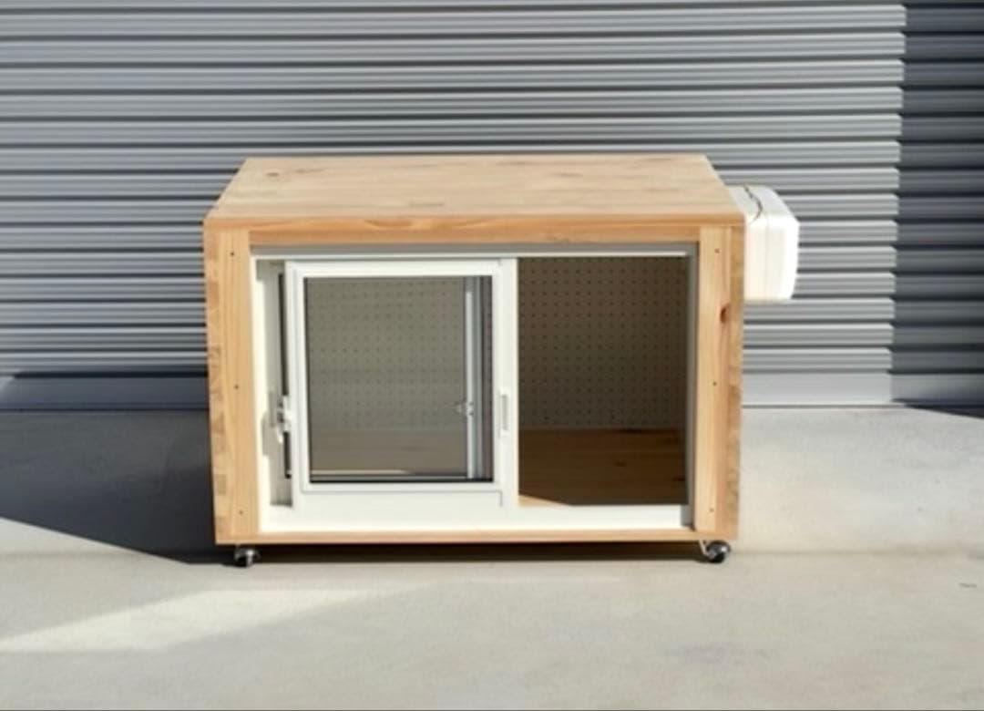 新品未使用　防音犬小屋　犬　子犬　小型犬　ワンちゃん　防音ケージ　木製ケージ